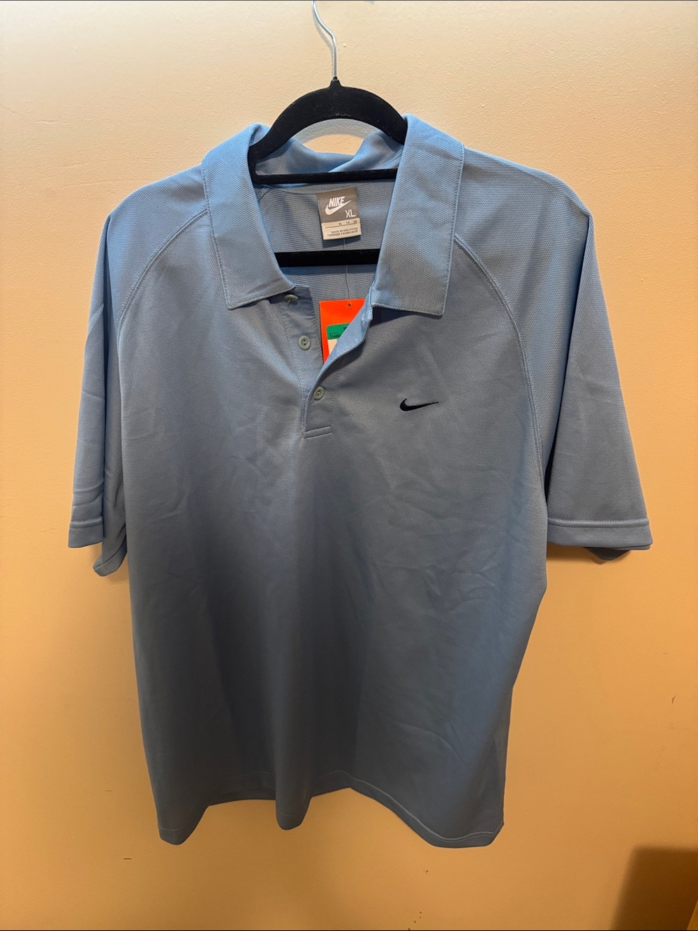 Nike Men’s Sky Blue Golf Polo with Embroidered Swoosh